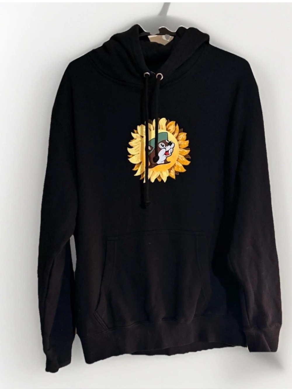 Buc-ee's "You Are My Sunshine" Sunflower Black Graphic Hoodie – Size Medium